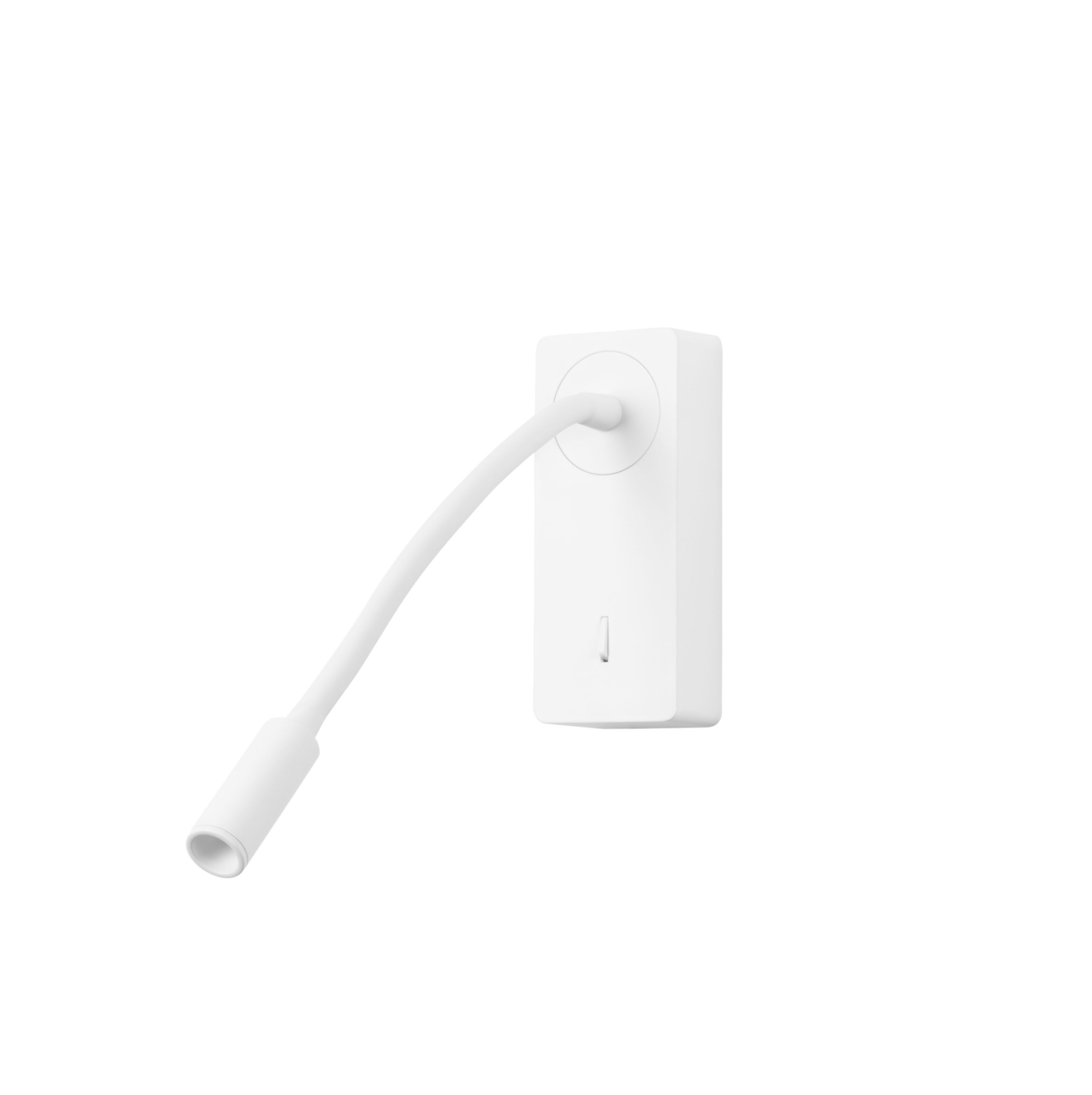 Forlight Mine - Luz de Lectura para Dormitorio LED con Luz Cálida 3000K con Interruptor Aplique de Pared Cabecero de Cama Blanco