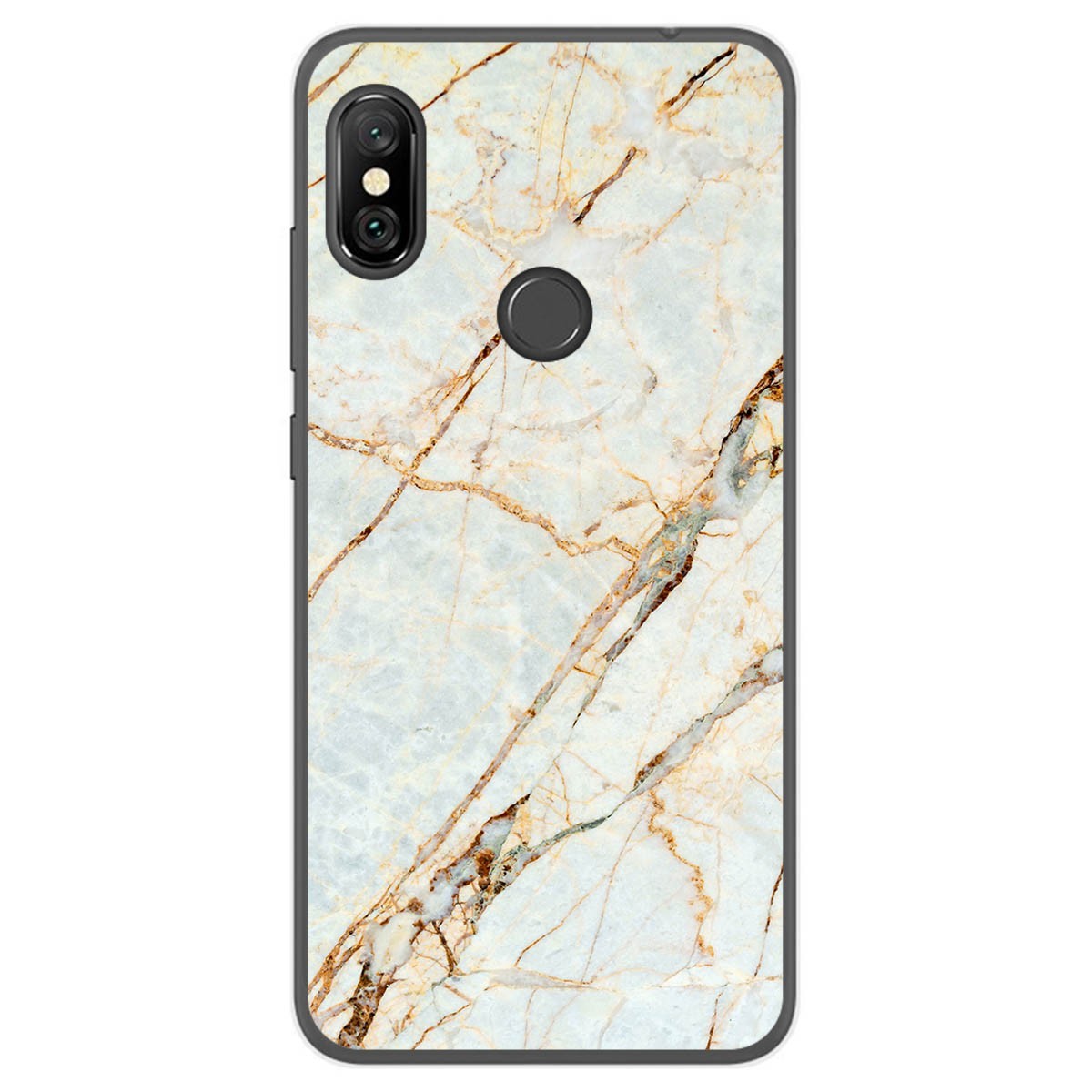 Tumundosmartphone Funda Gel Tpu para Xiaomi Redmi Note 6 Pro diseño Mármol 13 Dibujos