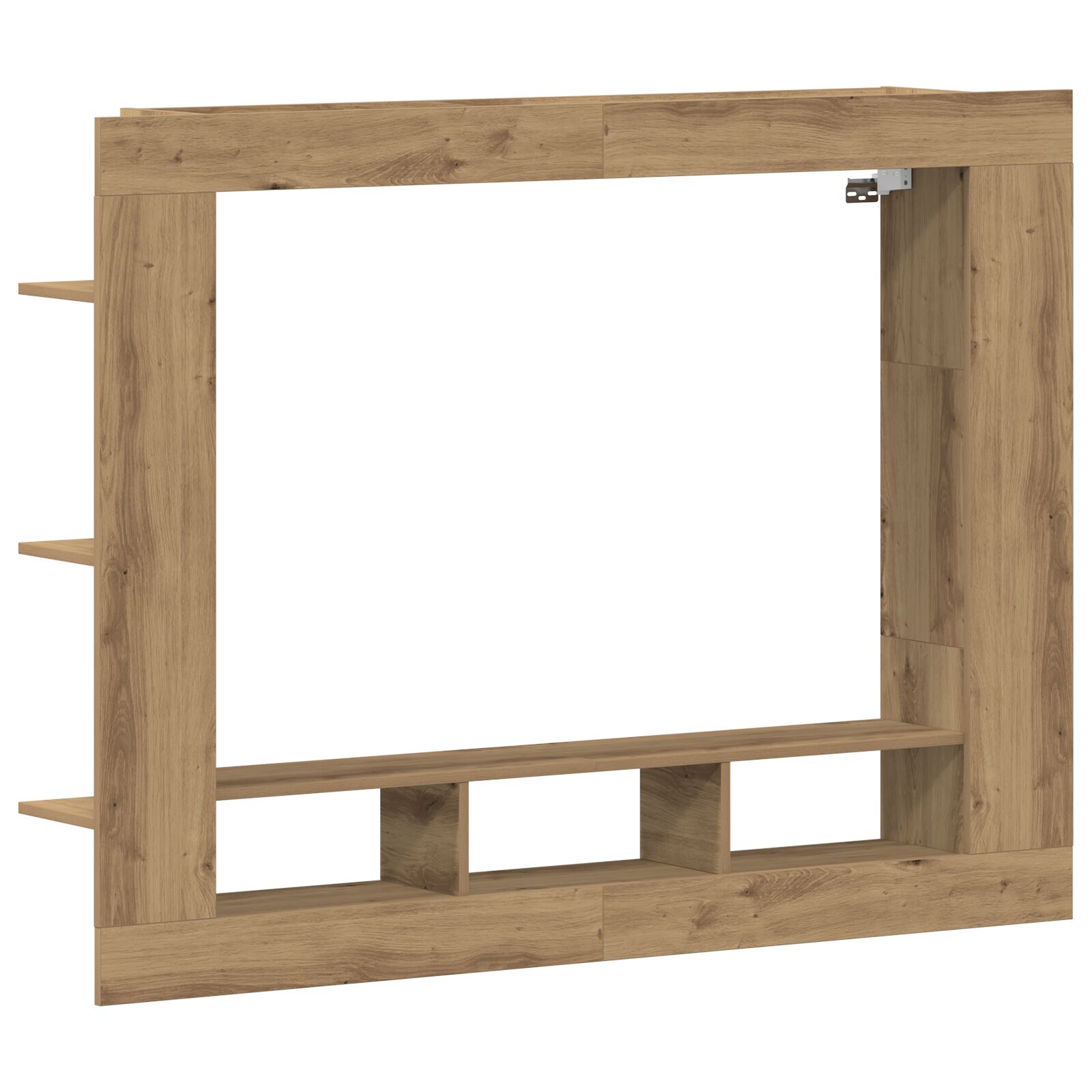 Cabinet de TV Wall-Mounted de vidaXL en Roble Artesanal 152x22x113 cm