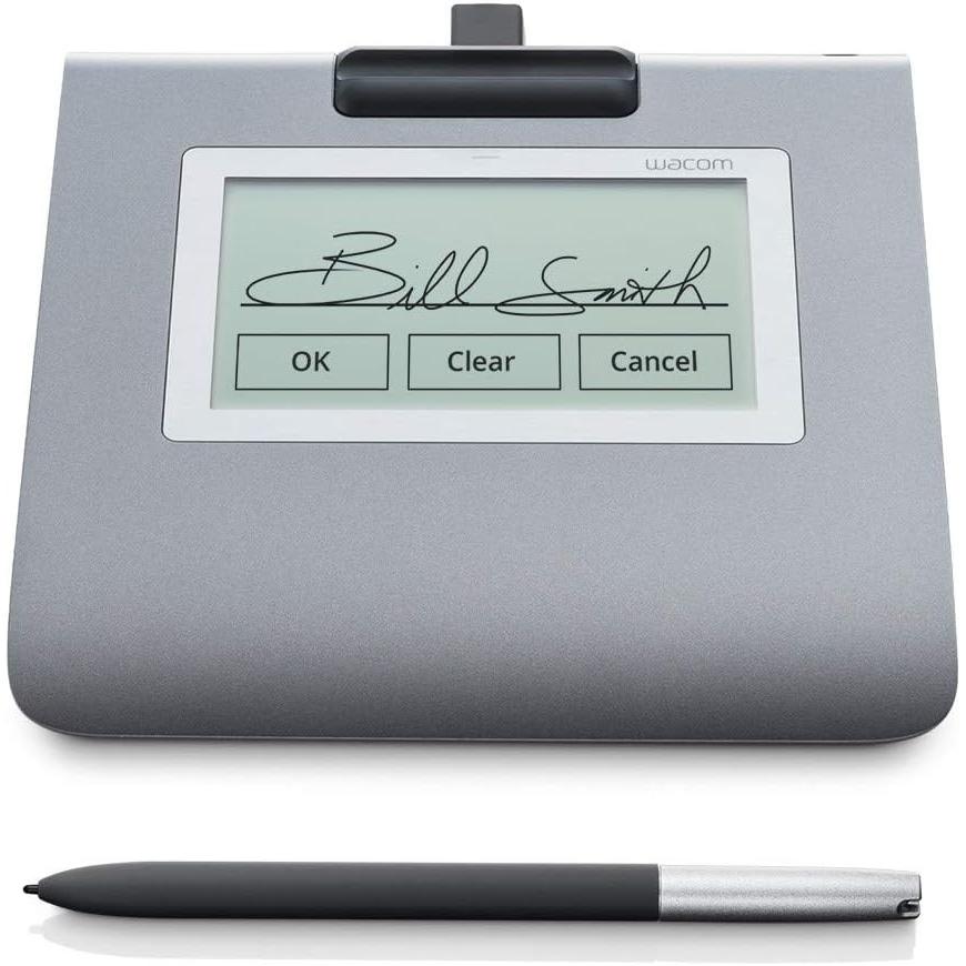 Wacom Signature Set con Tableta STU-430, Pantalla LCD de 4.5”, Sign Pro PDF para Windows, Capture Firmas Electrónicas Manuscritas al Momento, Incluye Lápiz Inalámbrico y Sin Pila