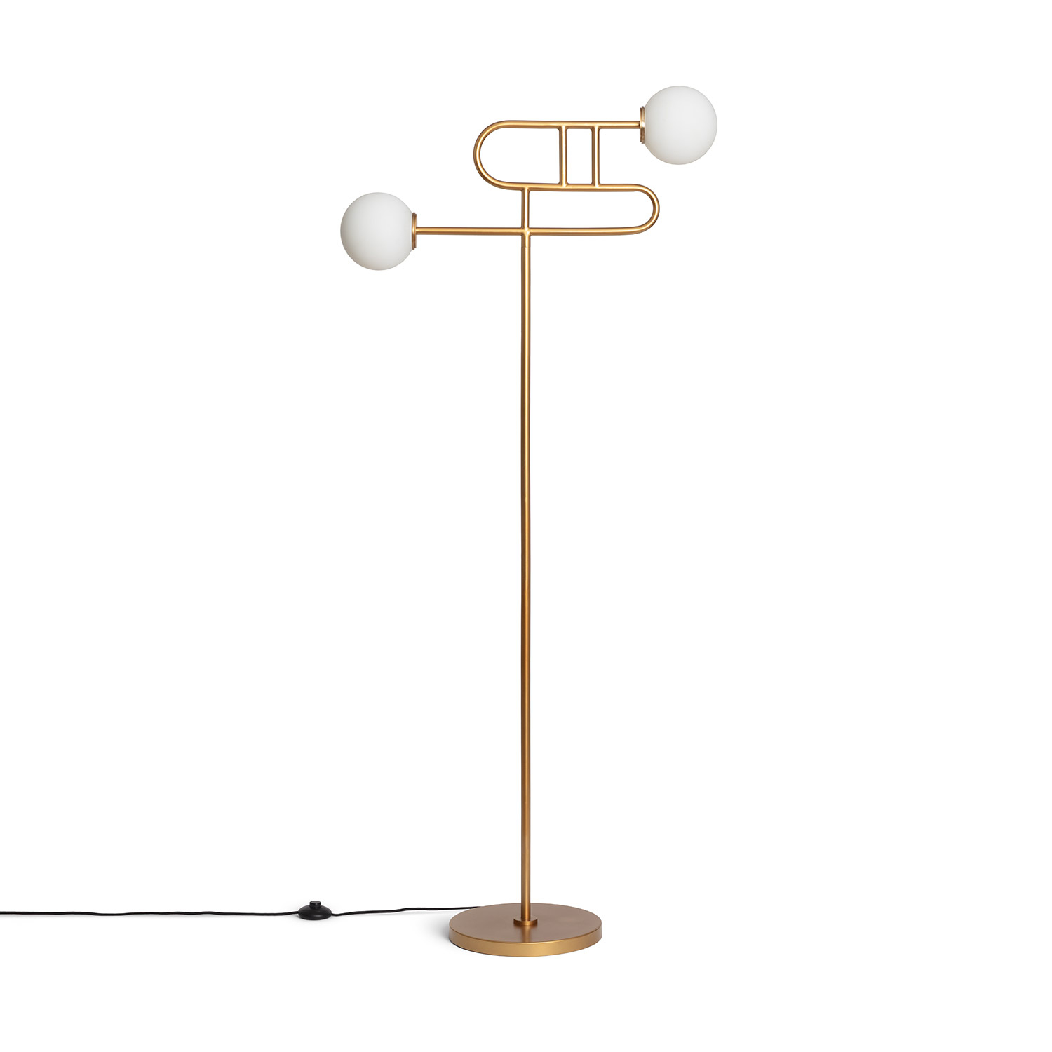Ledkia Lámpara de Pie Metal Rowsley Dorado