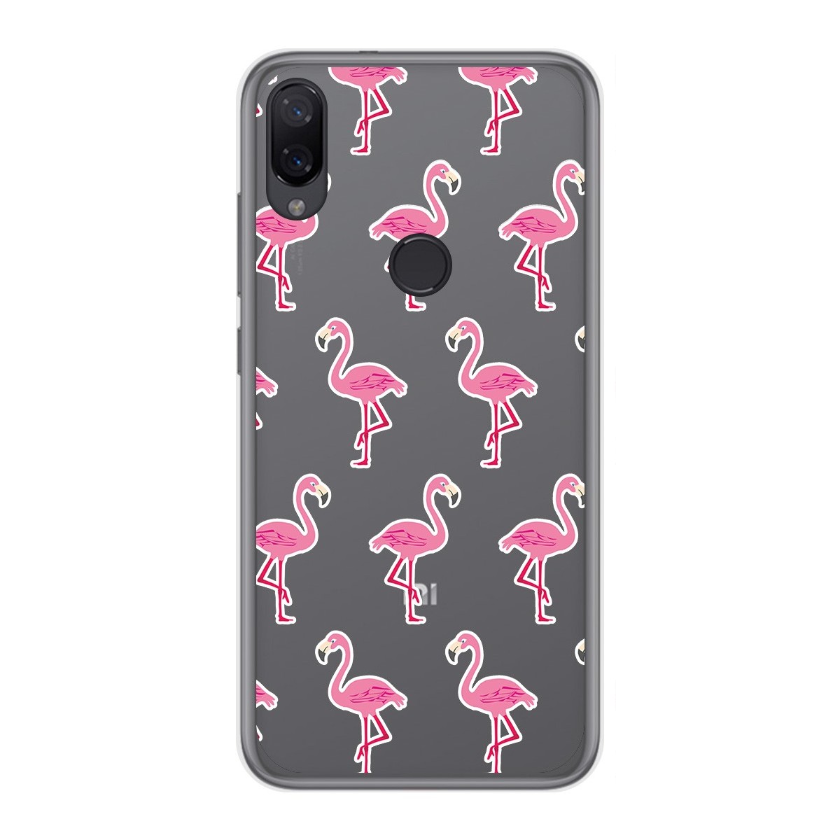 Tumundosmartphone Funda Gel Transparente para Xiaomi Mi Play diseño Flamenco Dibujos