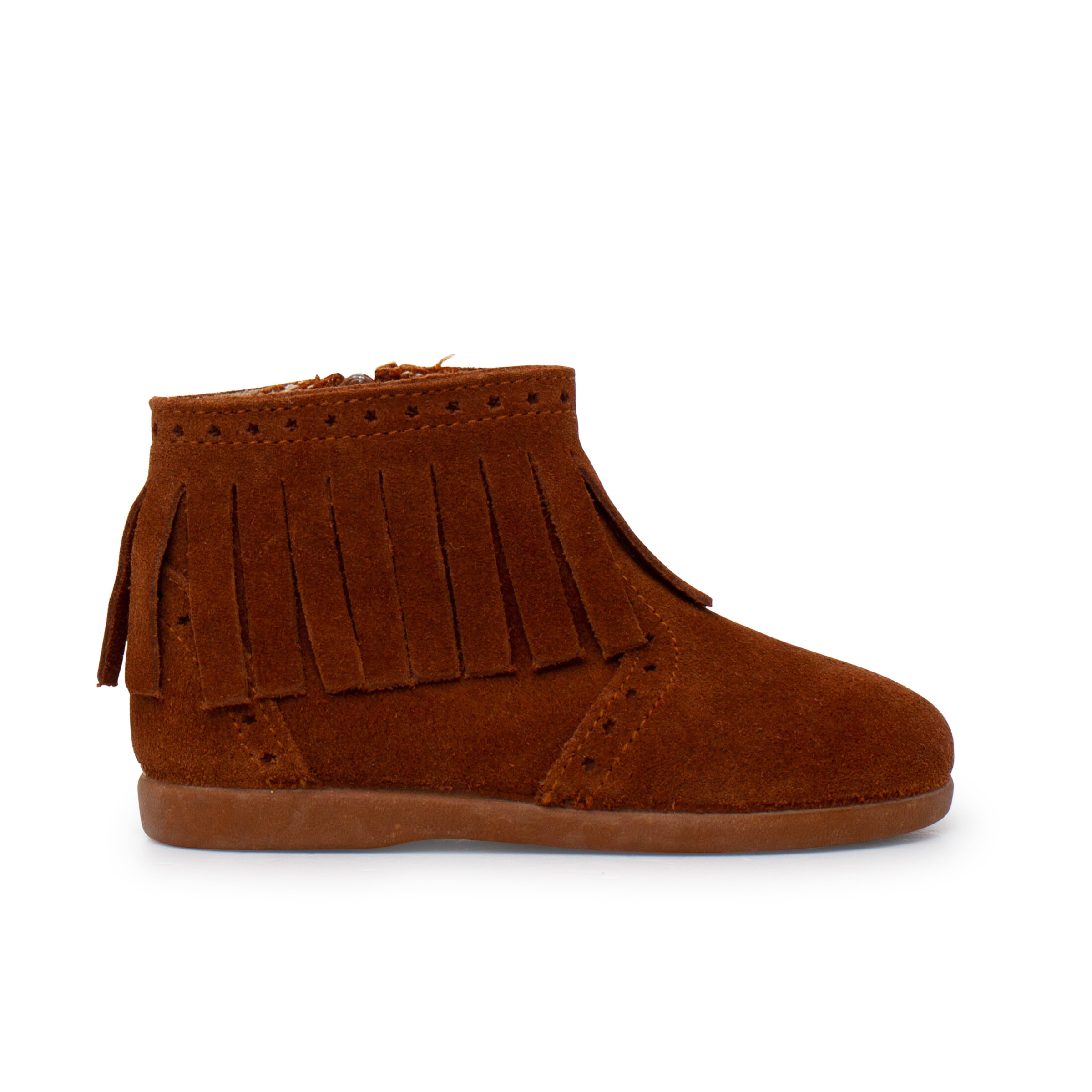 Pisamonas Botas niña flecos picado cremallera