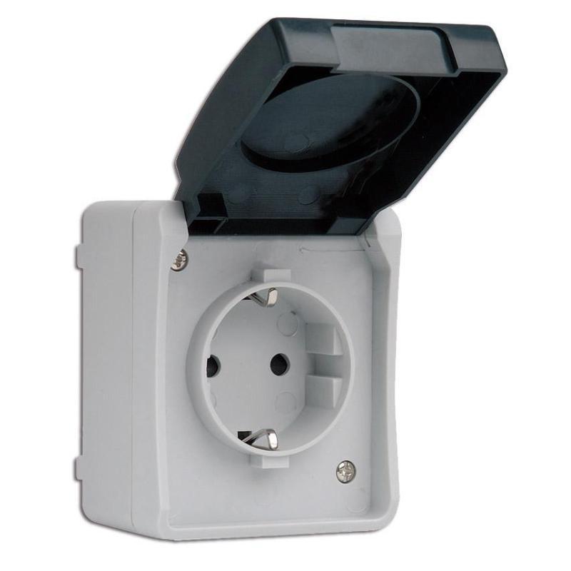 Simon estanca superf.base enchufe+tapa 10-16a 250v ms535302