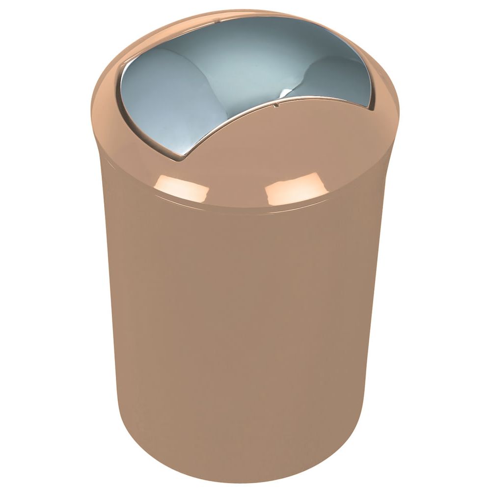 Spirella - Cubo de basura SPIRELLA colección Sydney color marrón arena acrilico  (5L)