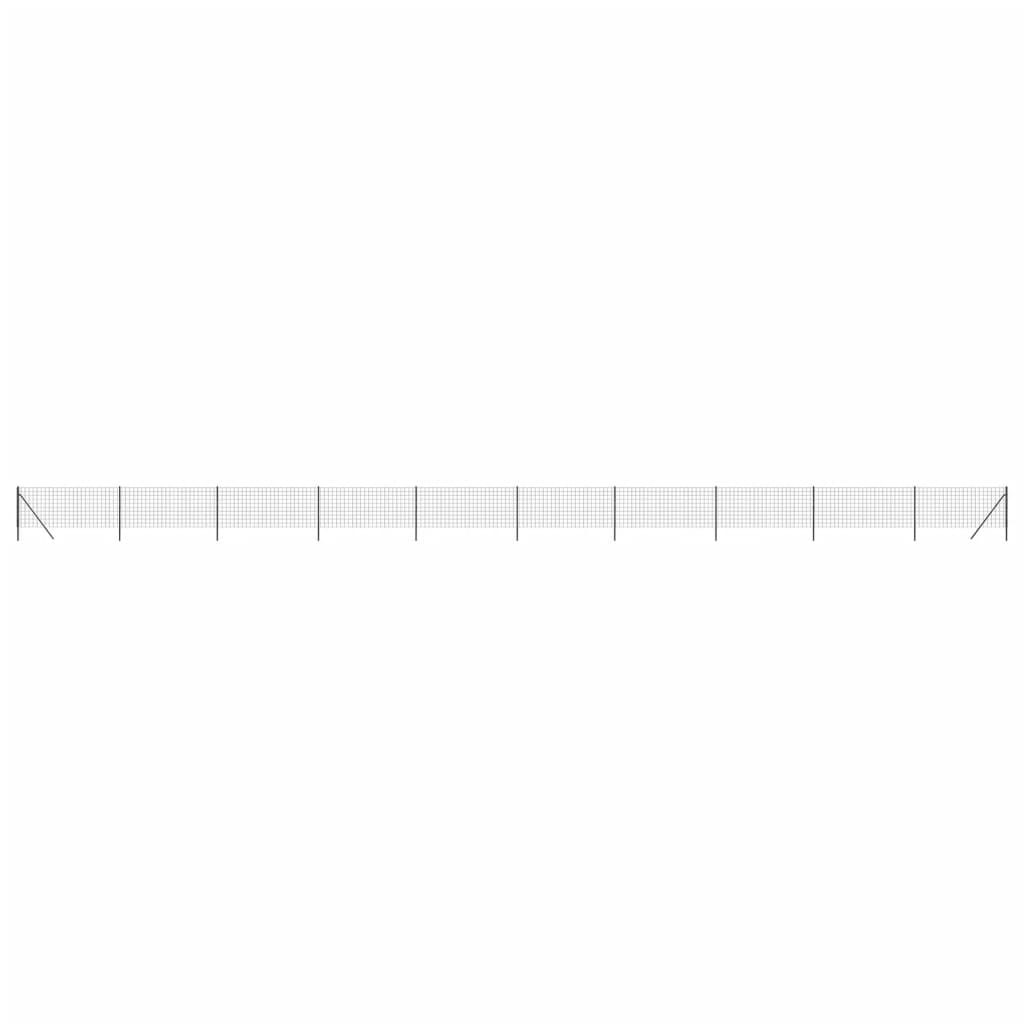 vidaXL Cerca de alambre de acero galvanizado gris antracita 0,8x25 m