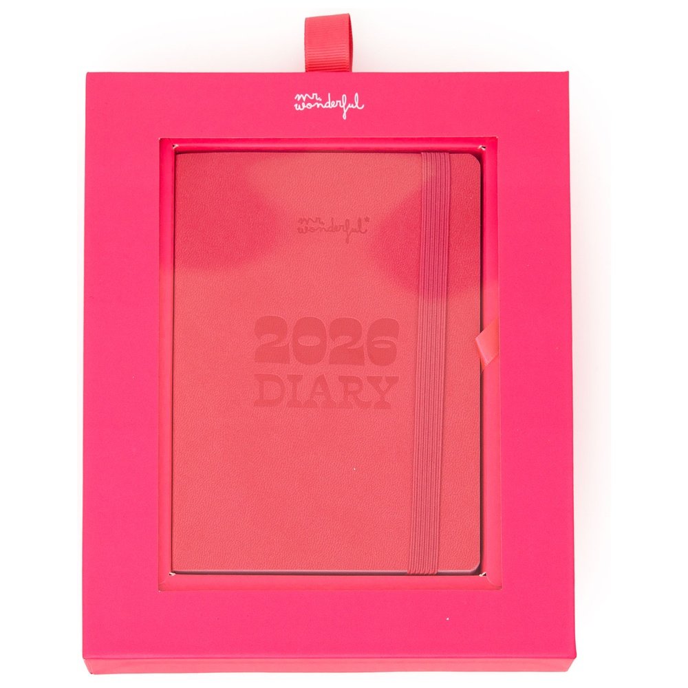 MR AGENDA POCKET 2026 SEMANAL PEQUEÑA ROSA AGENDA ANUAL 2026 12x1x17 Cms.