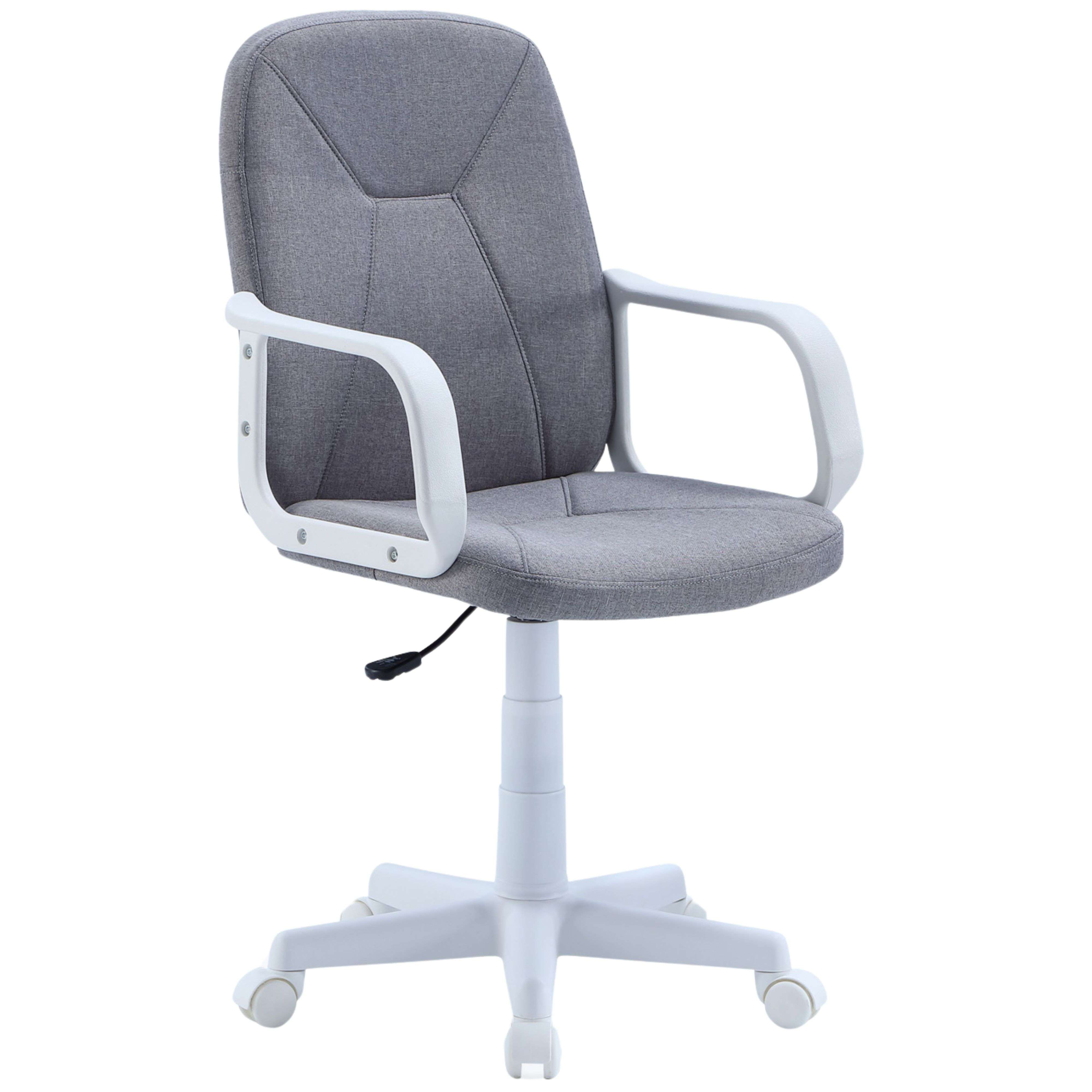 Miroytengo Silla De Oficina Giratoria Fost Color Gris y Blanco