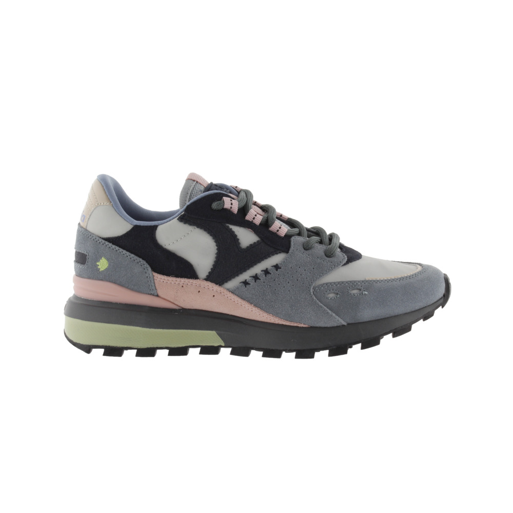 Victoria Luna Zapatillas de nylon con piezas de serraje y suela dentada 1156112
