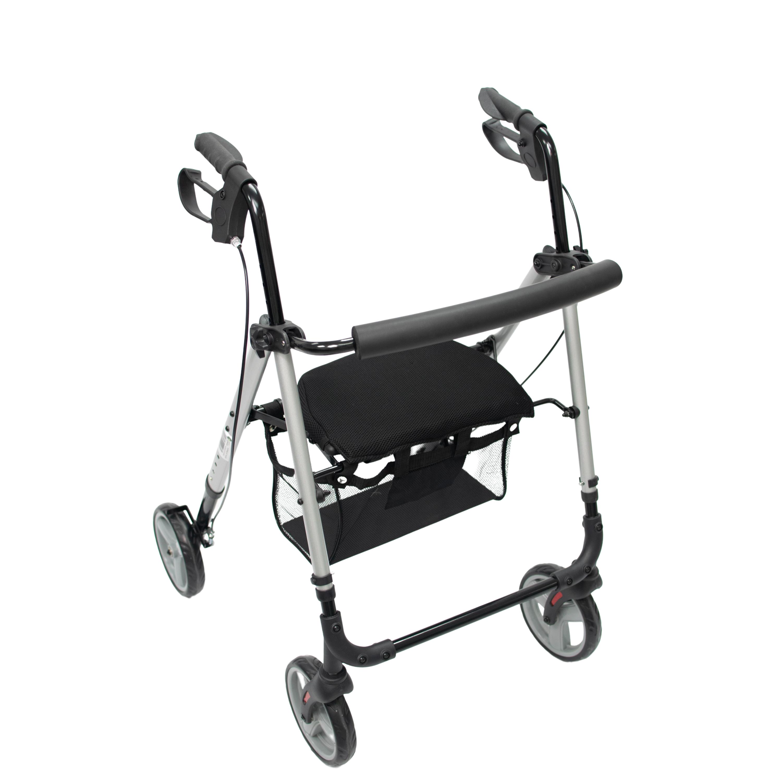 TRÉBOL ADVANCE Andador para Adultos y Ancianos Plegable con Asiento y Cesta