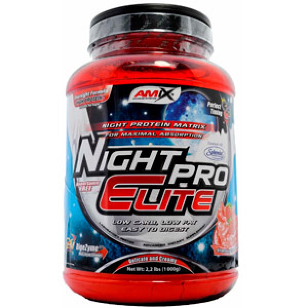 AMIX Night Pro Elite - 1 Kg Proteína Nocturna Avanzada con Triple Acción de Absorción Prolongada