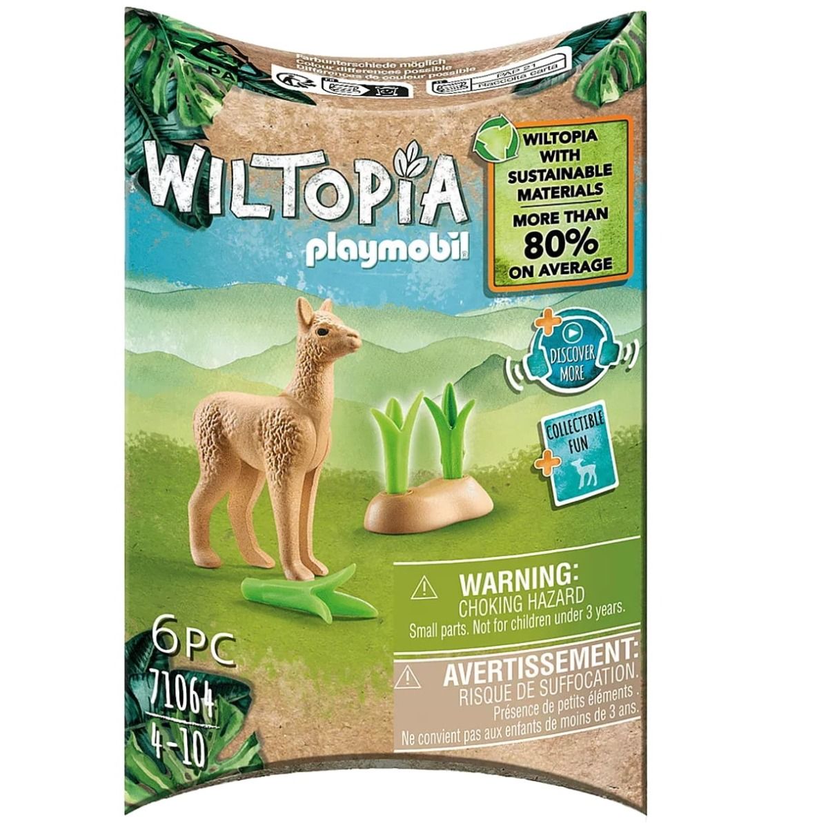 Playmobil Wiltopia Alpaca Joven, 71064, Animales, Naturaleza y Zoo