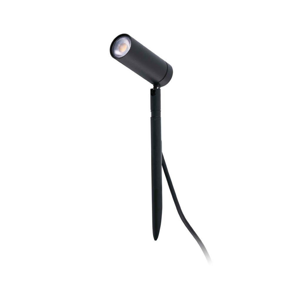 Faro Barcelona - Seth Baliza LED de exterior 6W 2700K - IP44, Ajustable, Color negro - 28 cm