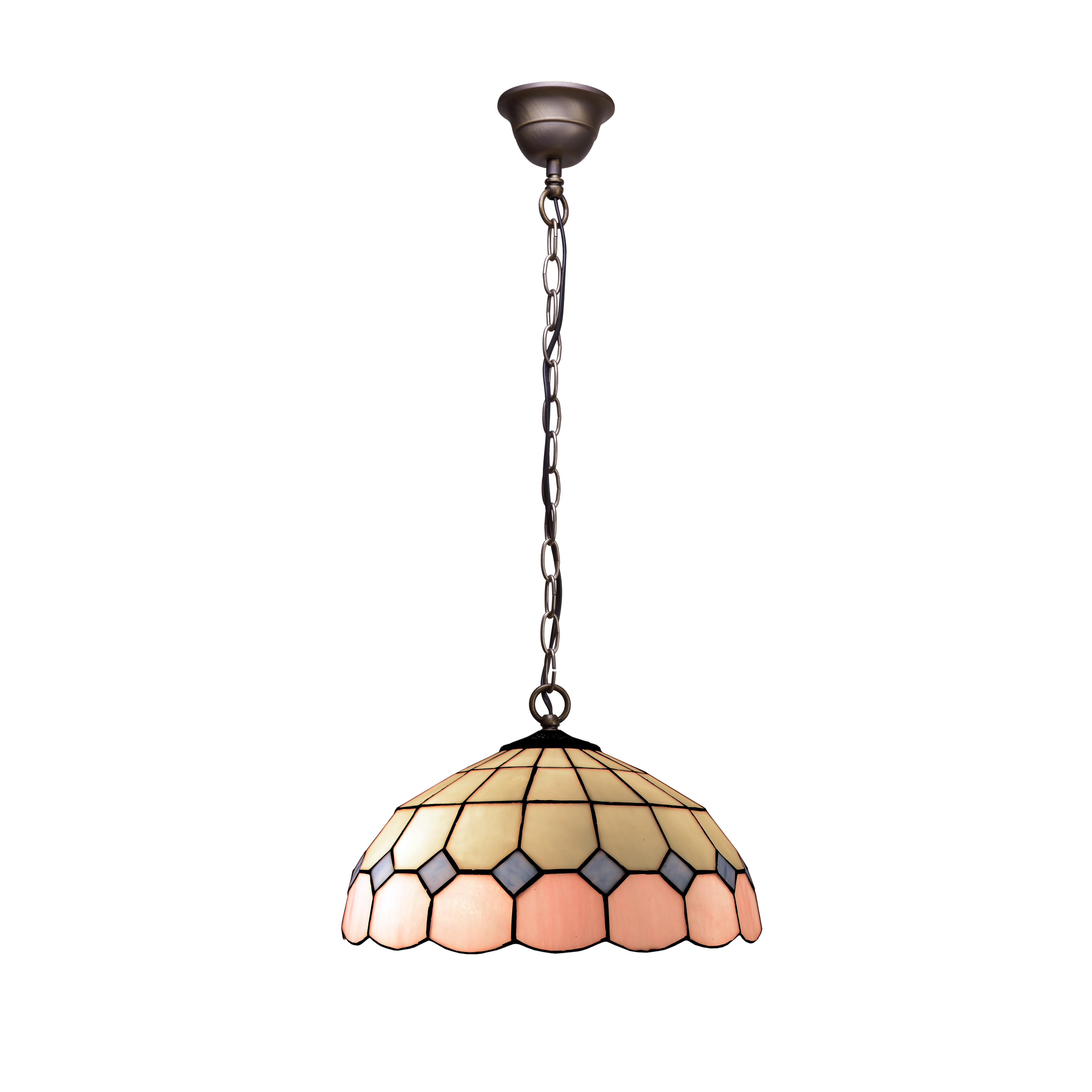Colgante de techo con cadena y pantalla diámetro 30cm Serie Pink FIJALO LG281499
