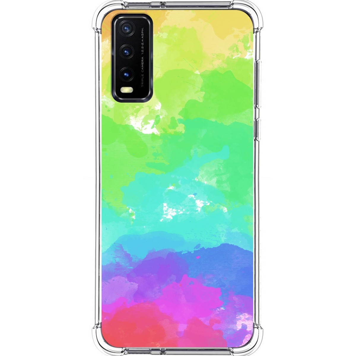 Funda Silicona Antigolpes para Vivo Y20s / Y11s diseño Acuarela 03 Dibujos