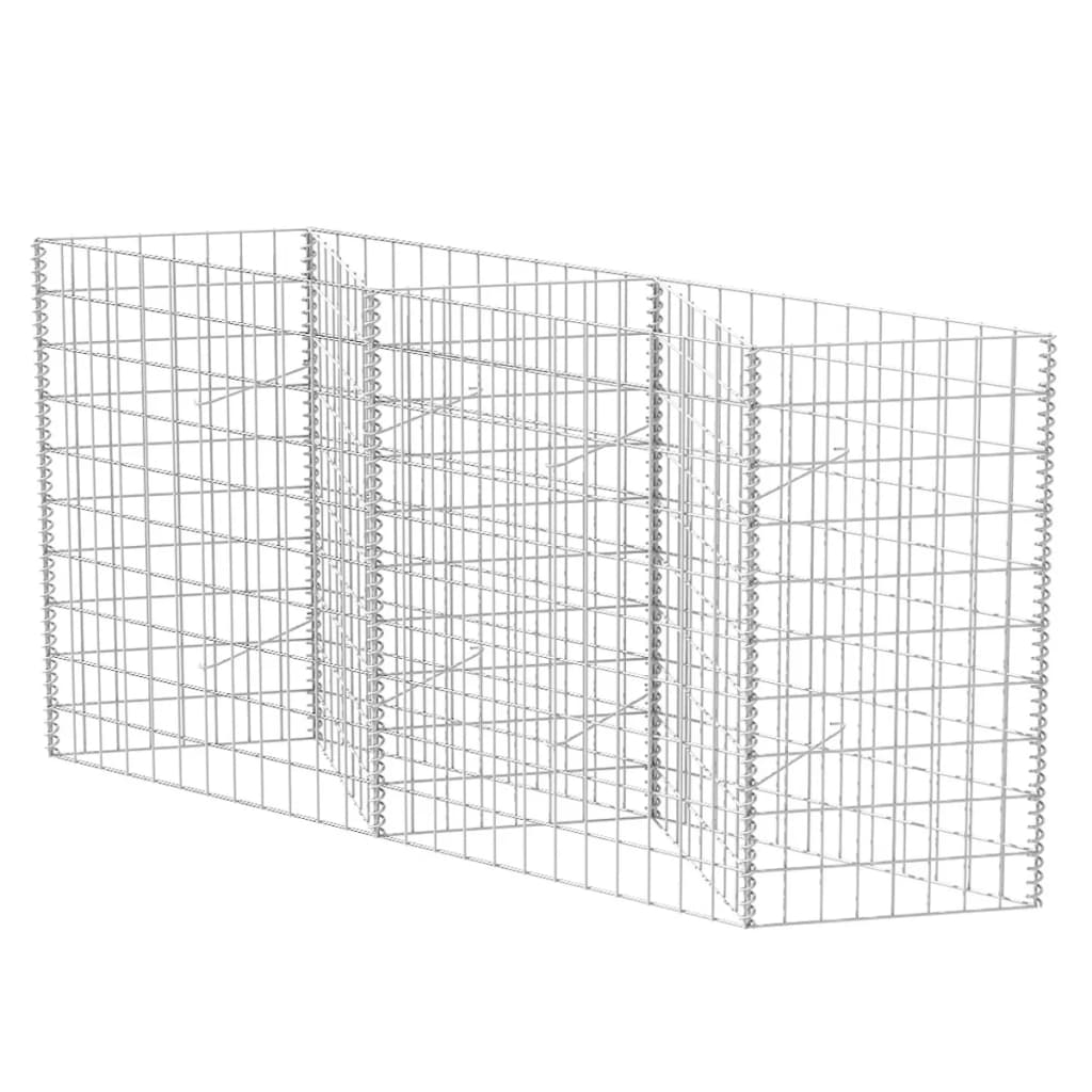 Vidaxl Cesta de Muro de Gaviones de Acero Galvanizado 300 X 30 X 100 Cm