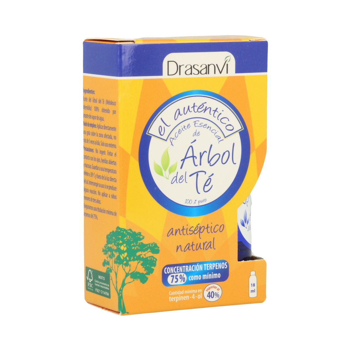 Aceite de árbol del té 18 ml de aceite esencial Drasanvi