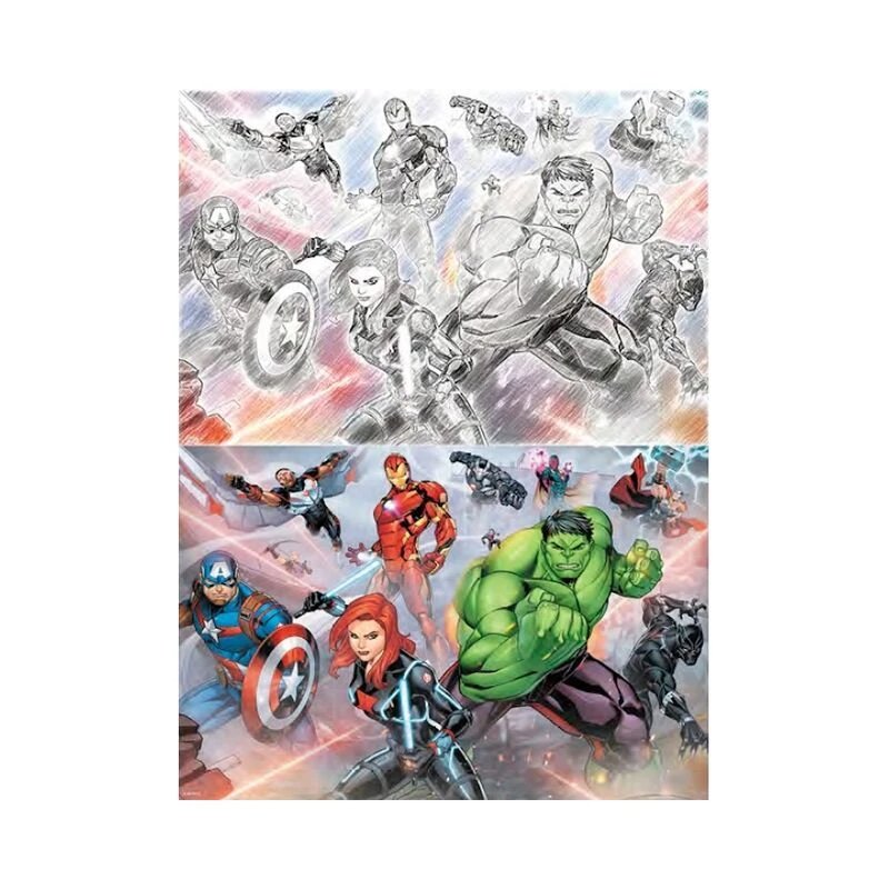 Prime3 - Puzzle para rascar 3D Marvel de 150 piezas interactivo con diseño oculto revelable, ideal para adultos y niños aficionados a los superhéroes