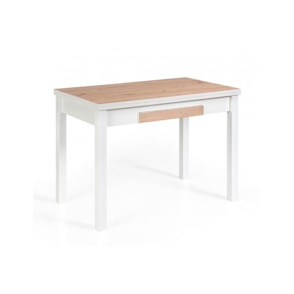 MOMMA HOME MESA DE COCINA EXTENSIBLE - MODELO NOLI- MATERIAL MDF/METAL - MEDIDAS 100/160X60X76 CM Raíz Mesas de Cocina Inicio Muebles de cocina Mesas de cocina extensibles Nueva colección MommaHome