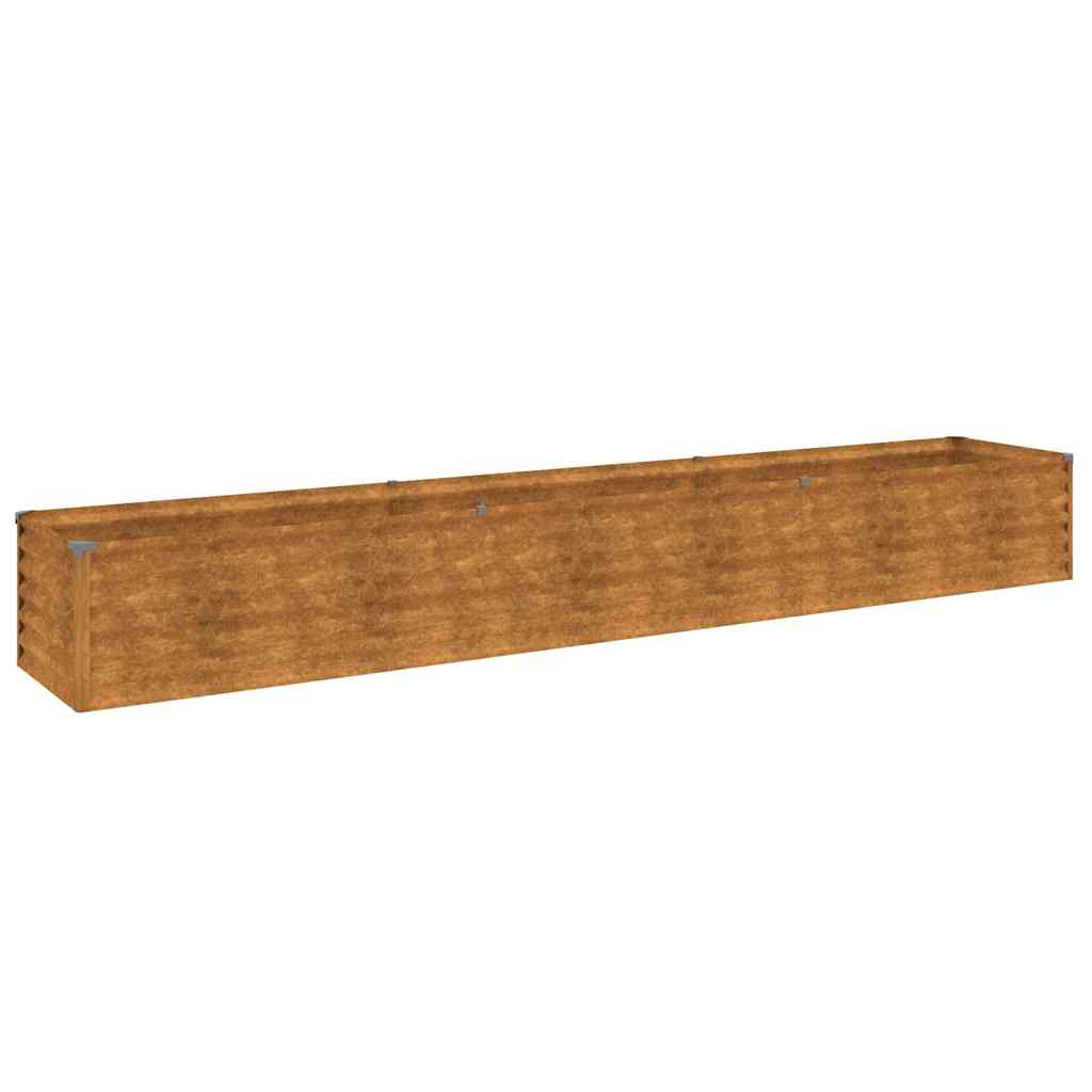 vidaXL Jardinera elevada 291x50x36 cm de acero corten