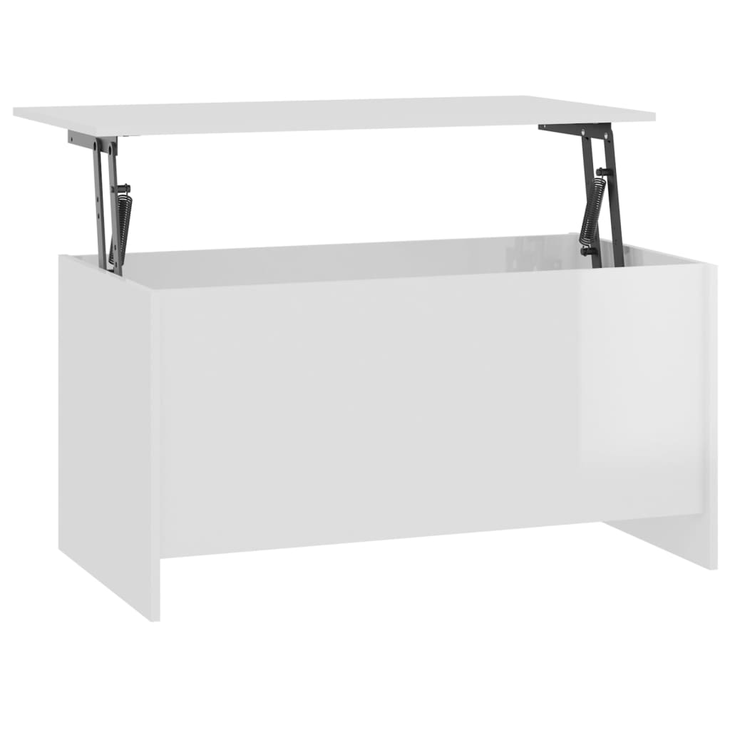 Vidaxl Mesa de Centro Madera Ingeniería 102x55,5x52,5 Cm Blanco