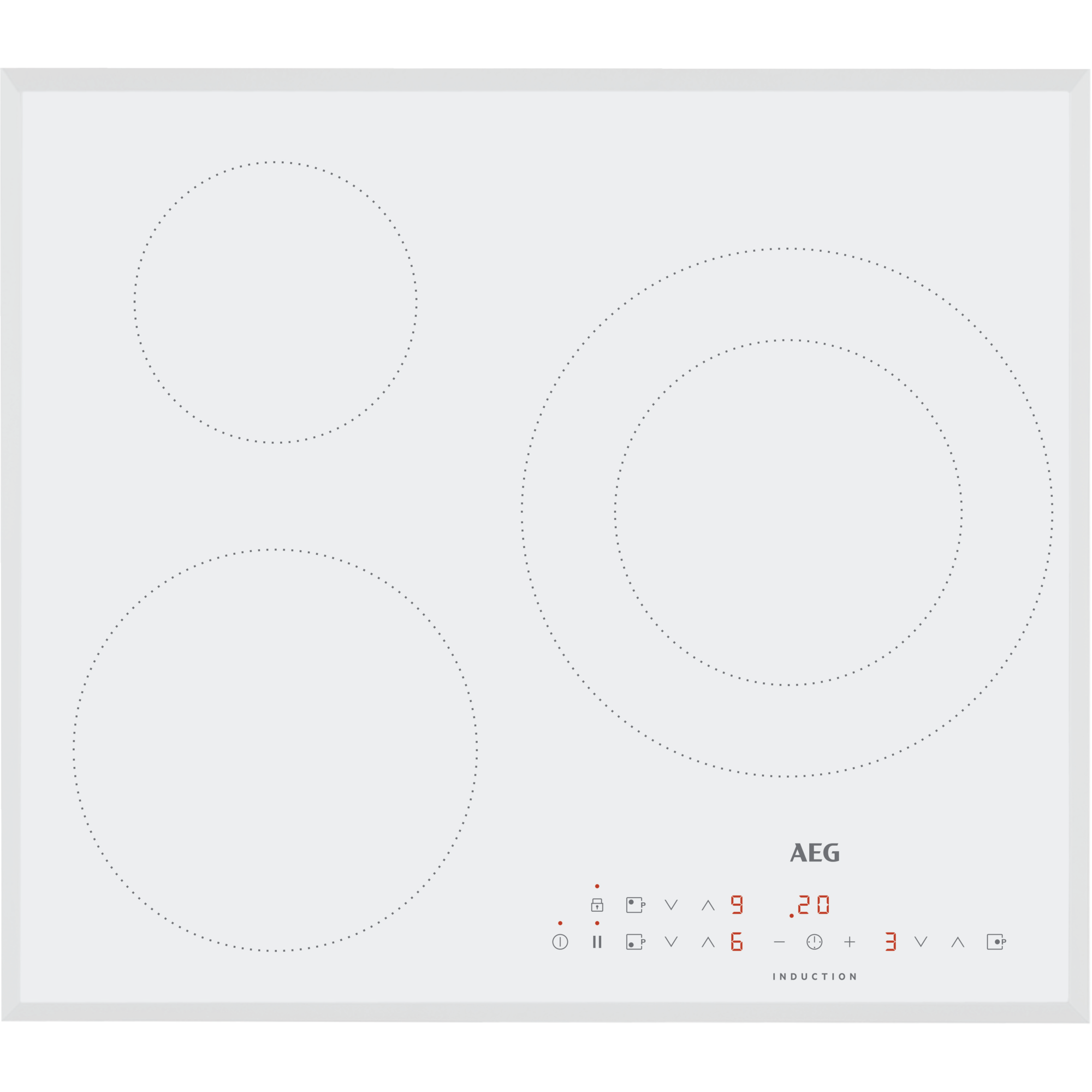 AEG - Placa de inducción Serie 5000 Induction de 60 cm - IKB63300FW