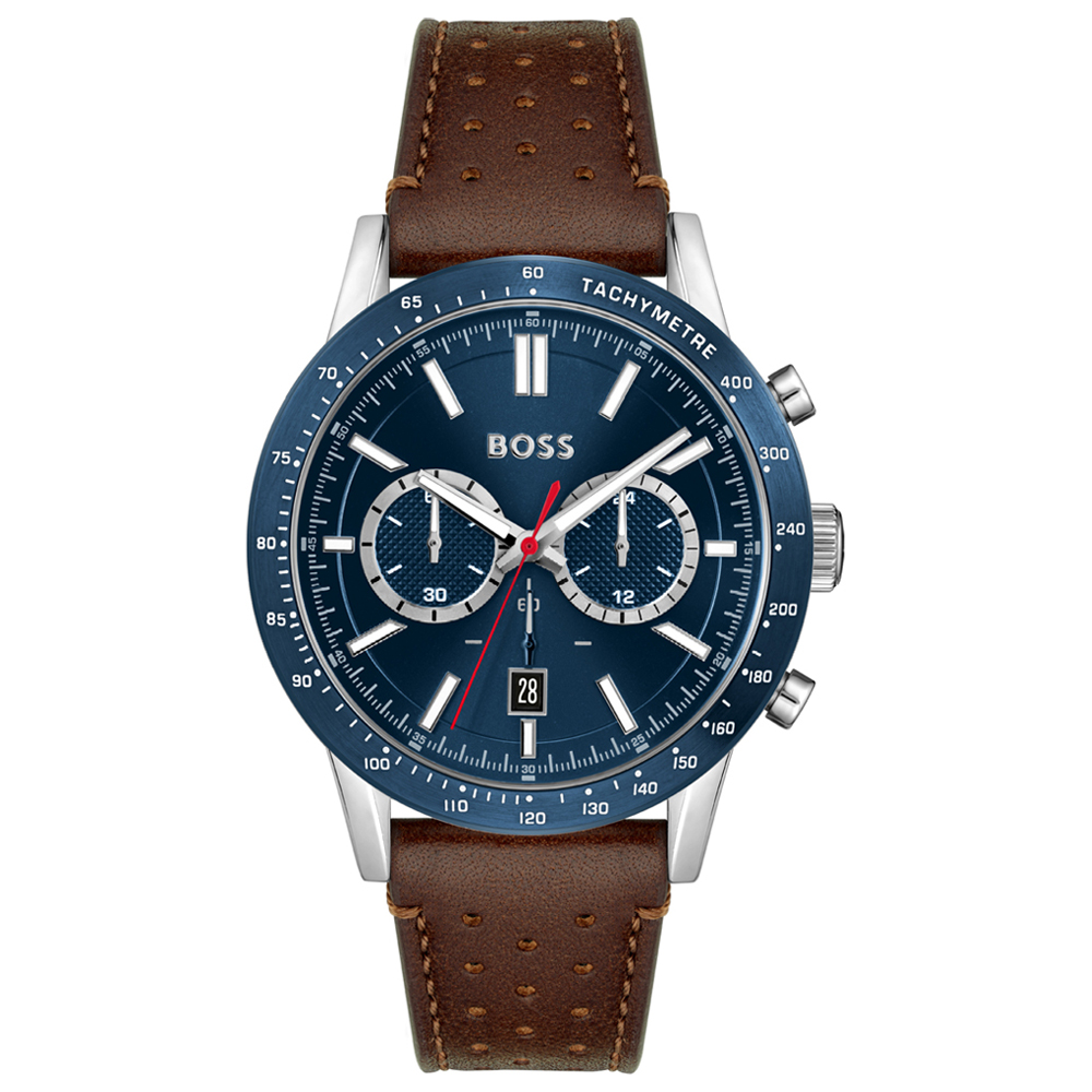 Reloj de Hombre HUGO BOSS 1513921, Esfera azul de 44 MM + Caja de Regalo Elegante