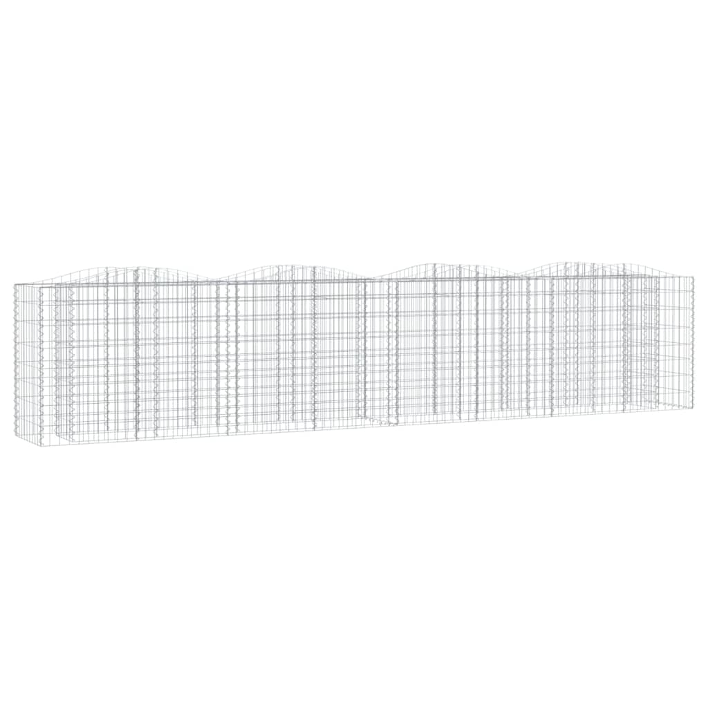Arriate de Gaviones Forma Arco Vidaxl Hierro Galvanizado