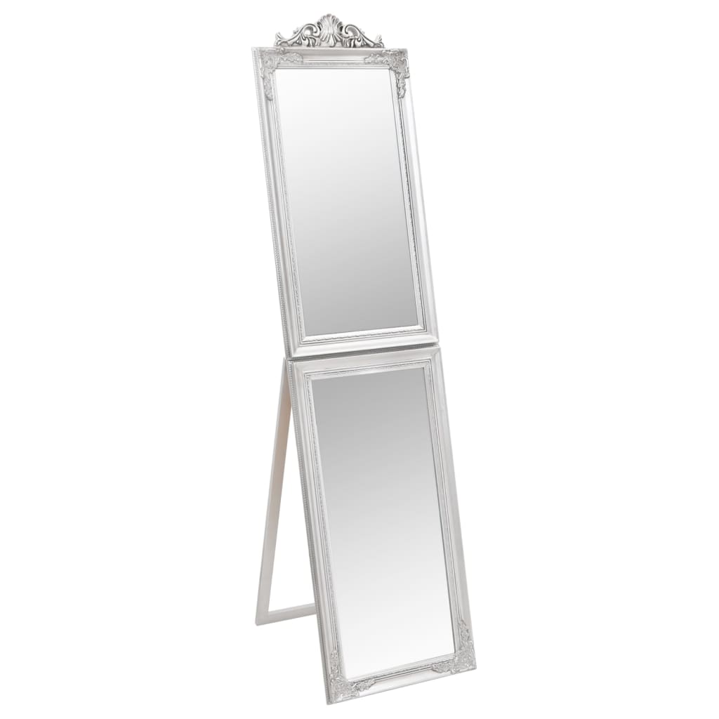 vidaXL Espejo de pie 40x160 cm espejo de maquillaje Color Blanco,  Dorado,  Negro y mas