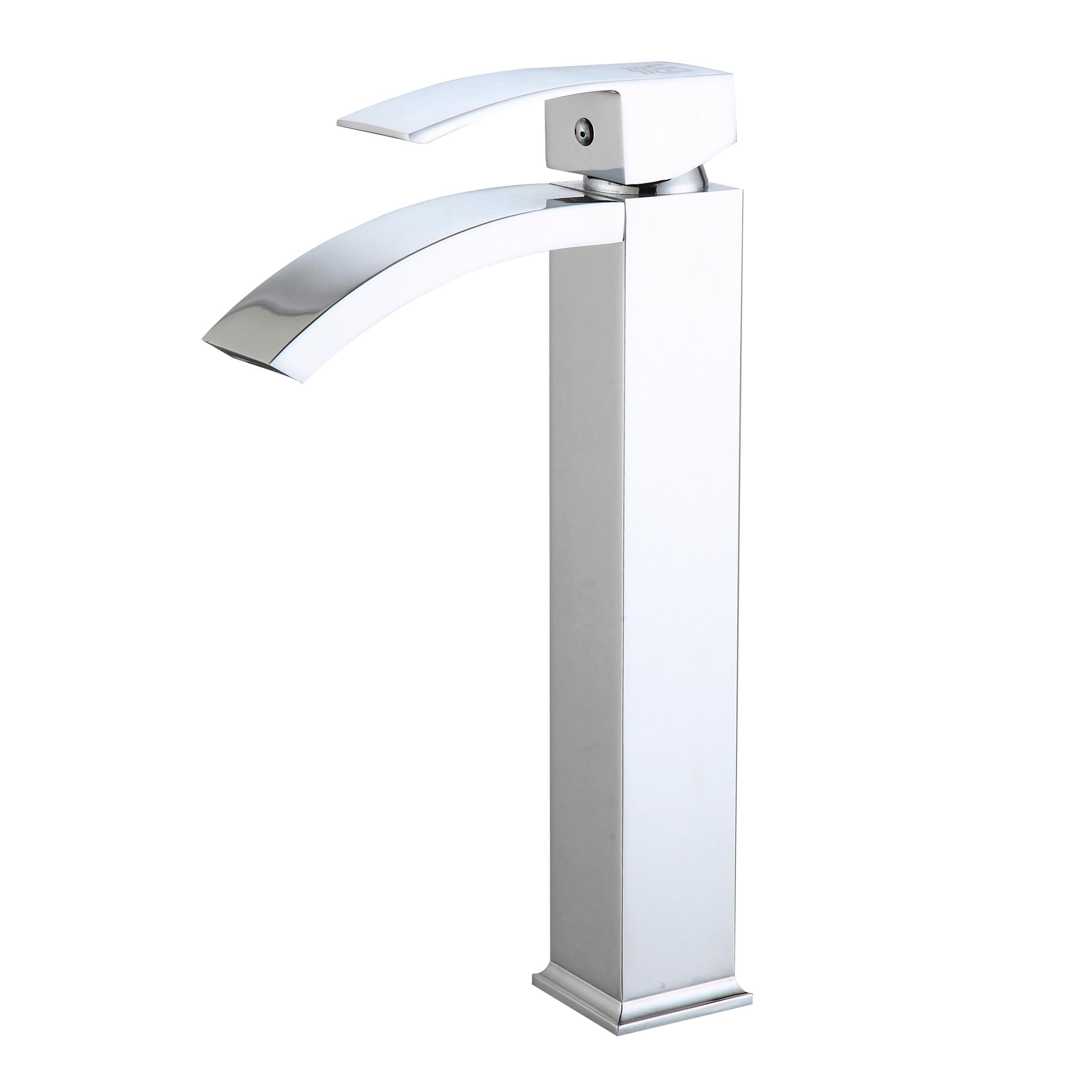 DP GRIFERÍA Grifo Lavabo Alto Serie Obi Monomando Base Latón Cartucho Cerámico Cromado
