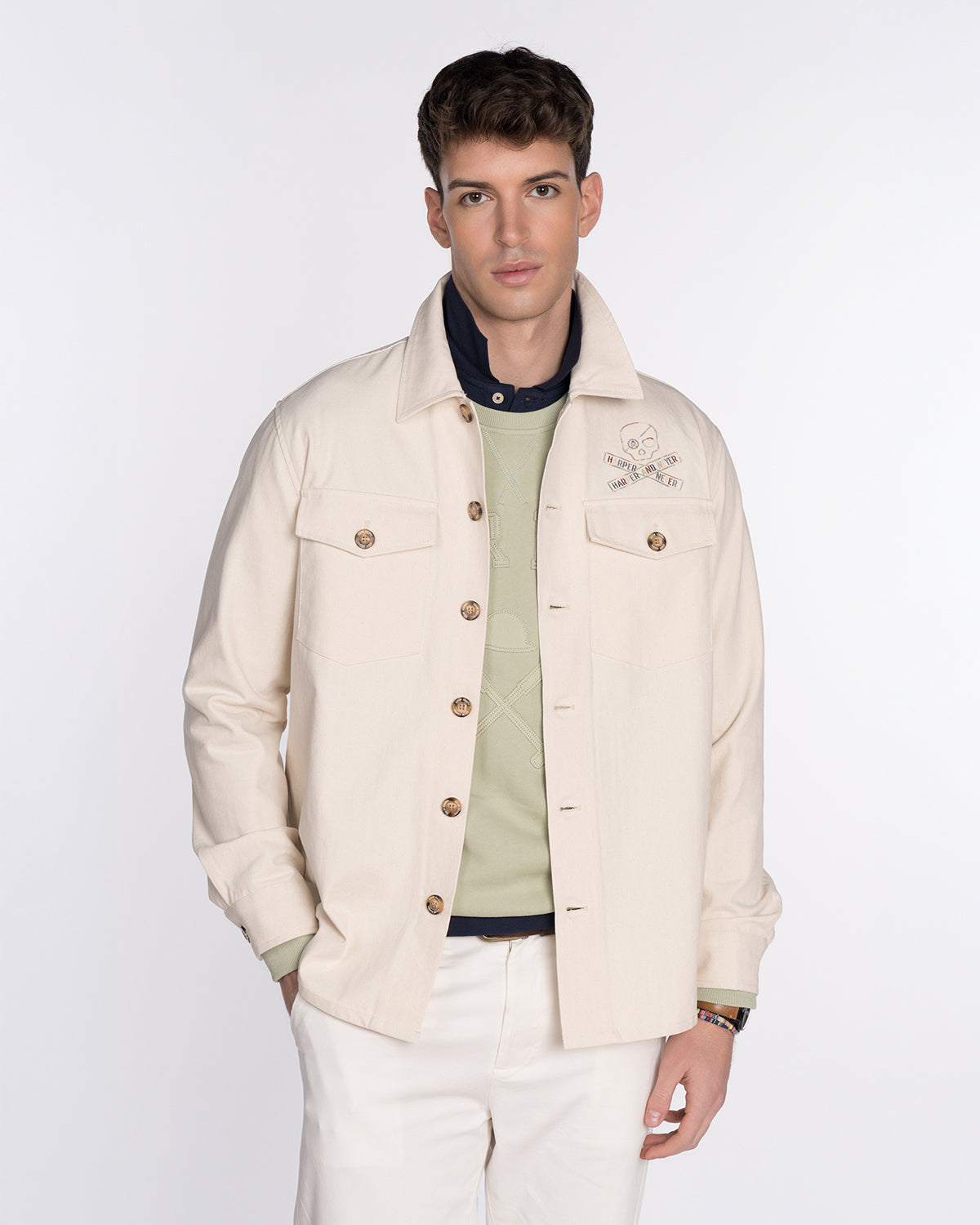 Harper & Neyer Sobrecamisa de Hombre Skull