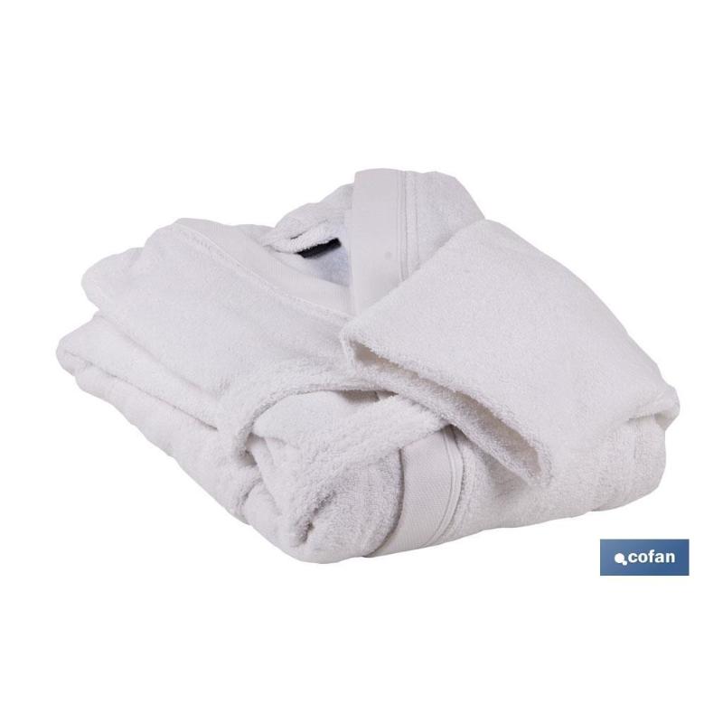 Albornoz blanco gr.500/m2 modelo paloma talla xxl