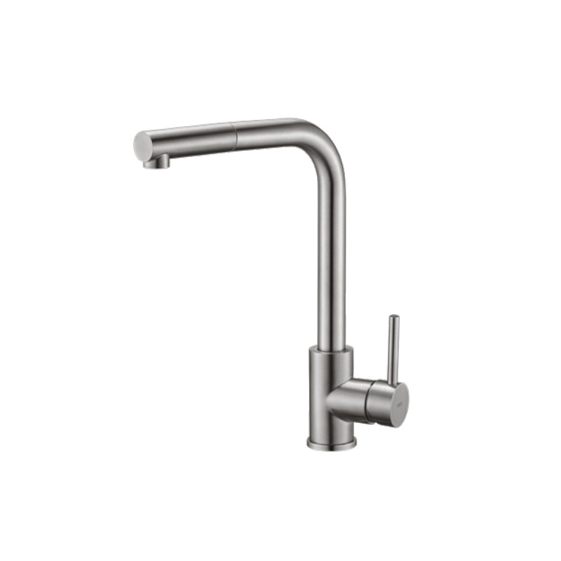 Imex Moscú GCE006/AC grifo de cocina monomando vertical de acero inoxidable cromado