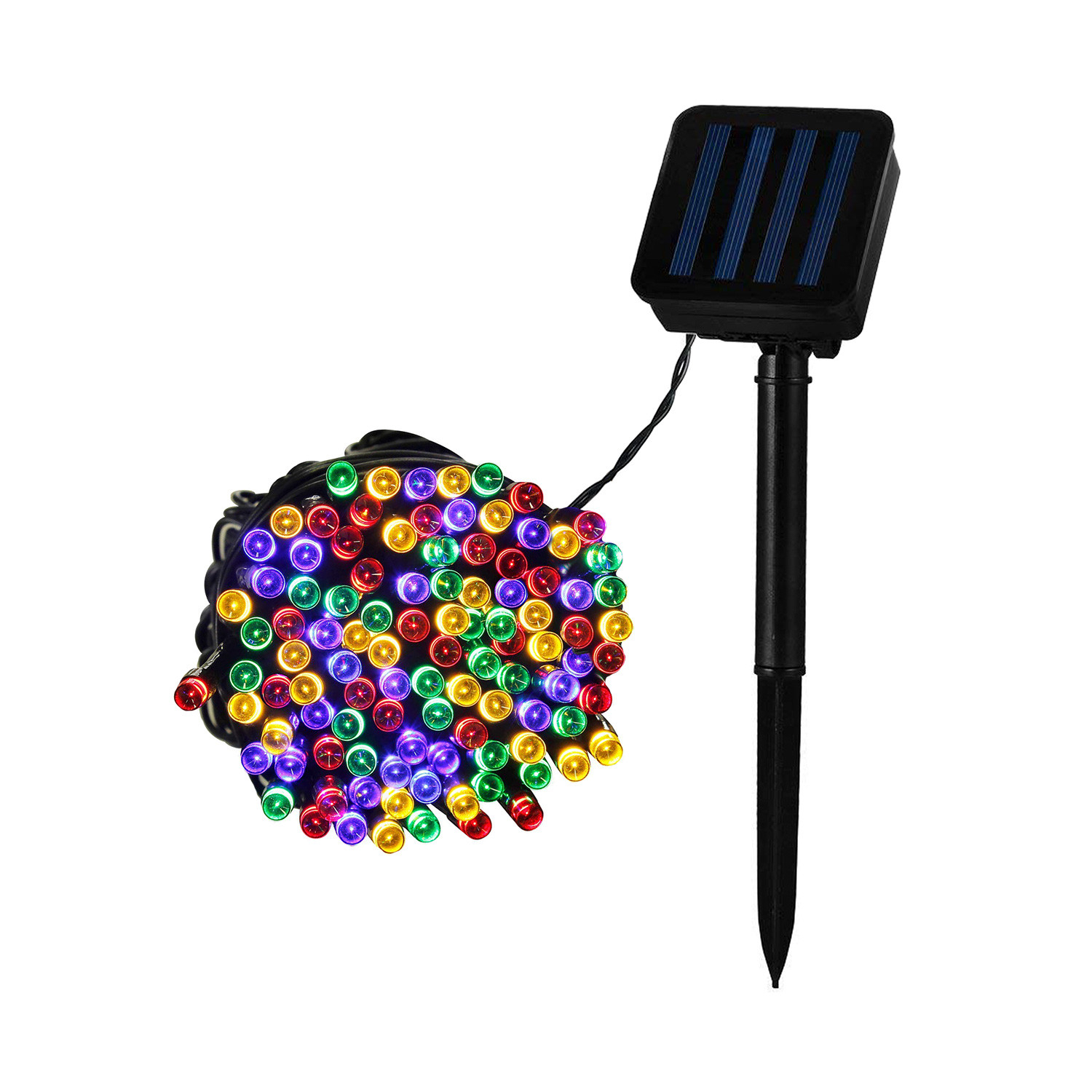 Ledkia Guirnalda Solar Exterior Cable LED 12m 3000K Blanco Cálido