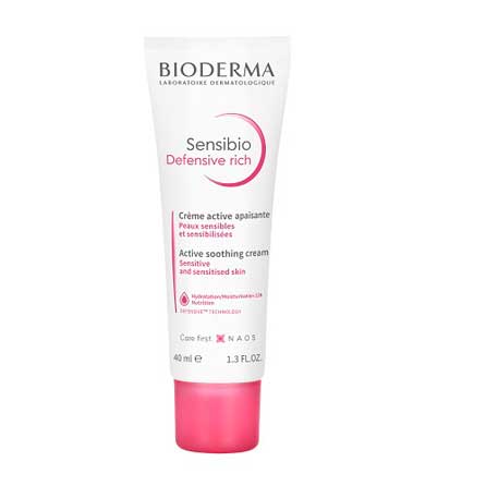 Bioderma Sensibio Defensive Rica Hidratante Calmante Piel Muy Seca 40Ml