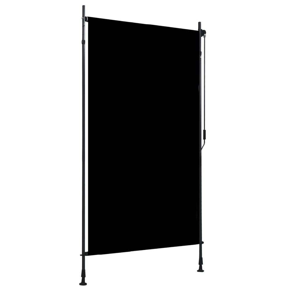 vidaXL ESTOR ENROLLABLE DE EXTERIOR GRIS ANTRACITA 120X270 CM