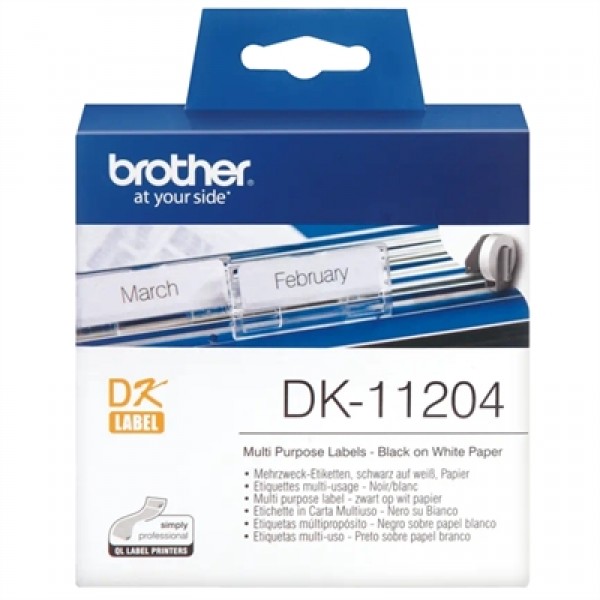 Brother etiquetas dk11204 multiuso 17x54 mm 400 ud EL PRECIO INCLUYE 3 UNIDADES