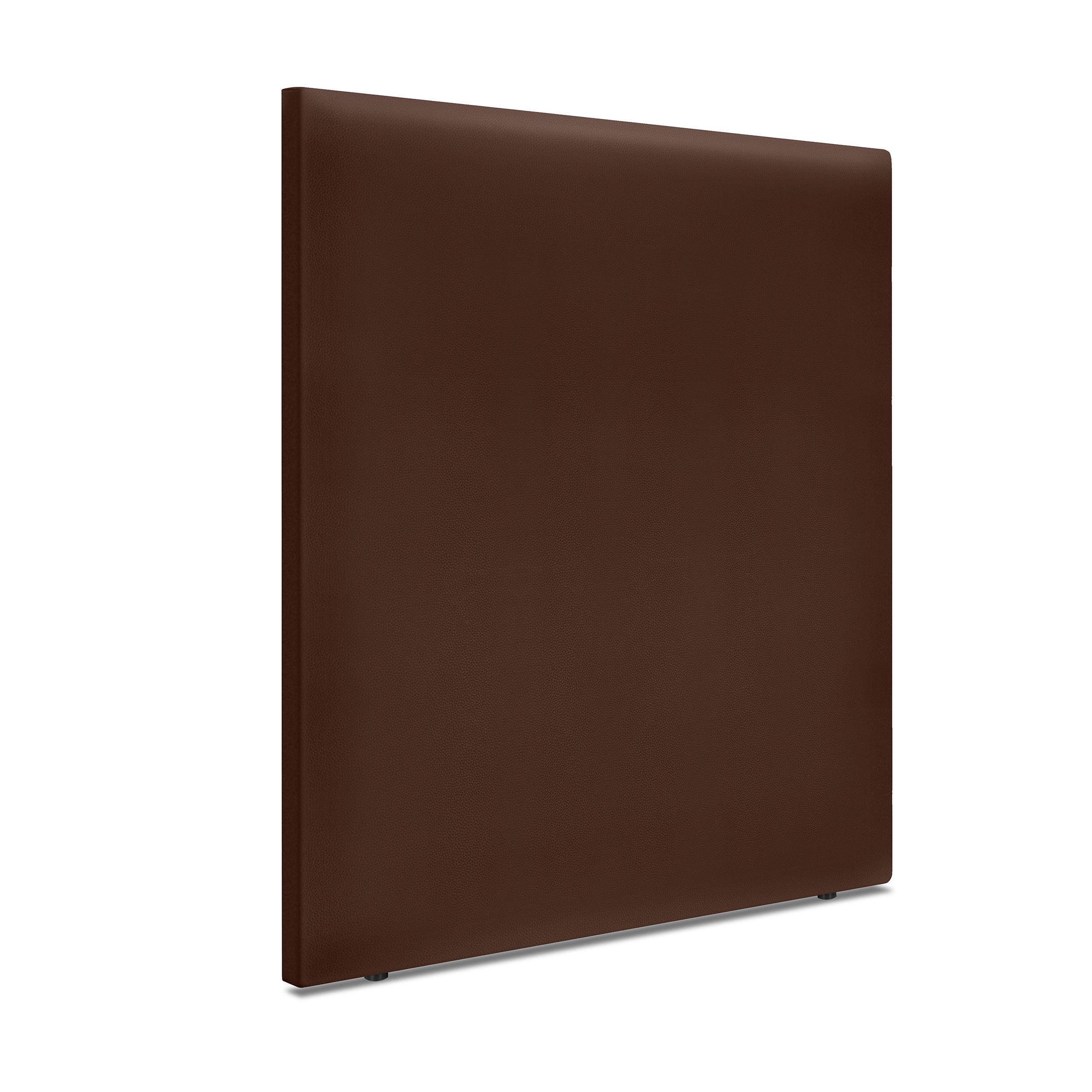 DHOME Cabecero de Polipiel o Tela Aqualine Liso Hasta el Suelo Cabeceros Cabezal Tapizado Cama (Chocolate Polipiel)