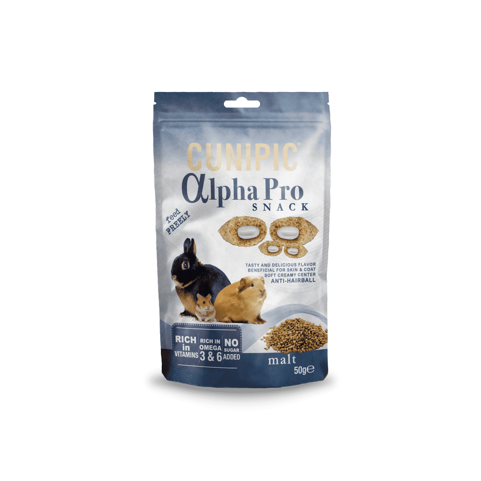 Alpha pro snack malta 50gr roedor