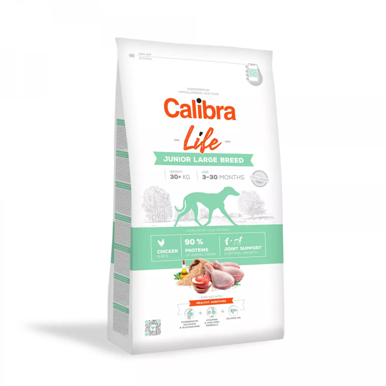 Pienso superpremium Calibra Dog Life Junior Large Breed Pollo 12kg para perros junior de razas grandes