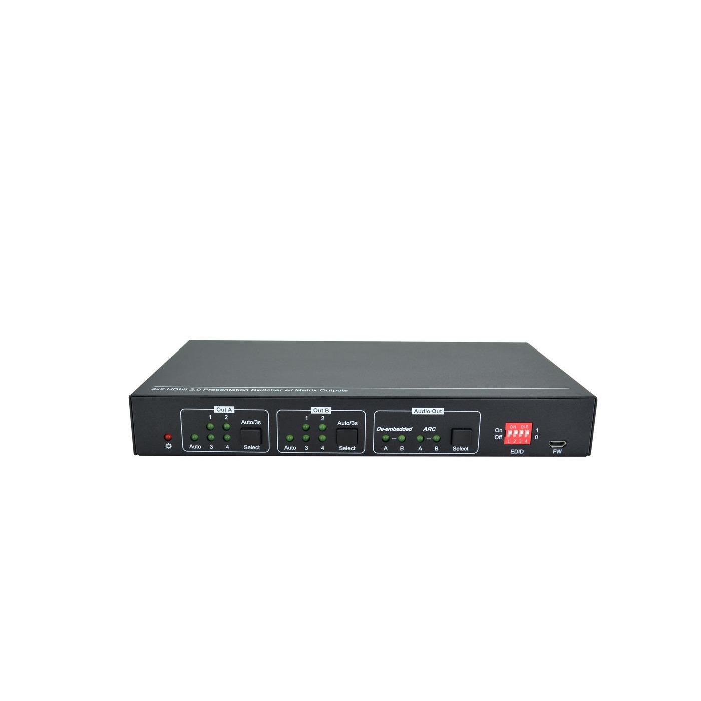 Vivolink HDMI 2.0 4x2 Matrix Switcher - Alta Calidad