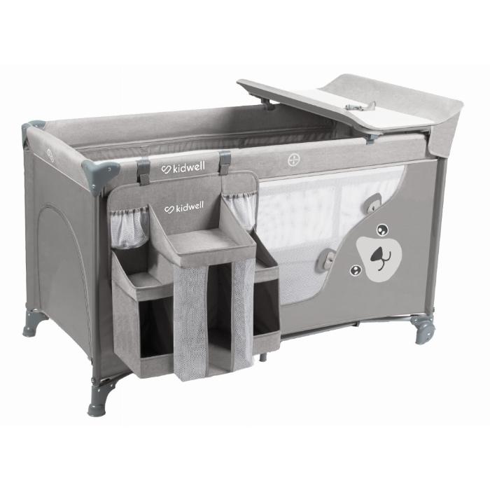 Cama de viagem com acessórios Kidwell Blissy Gray
