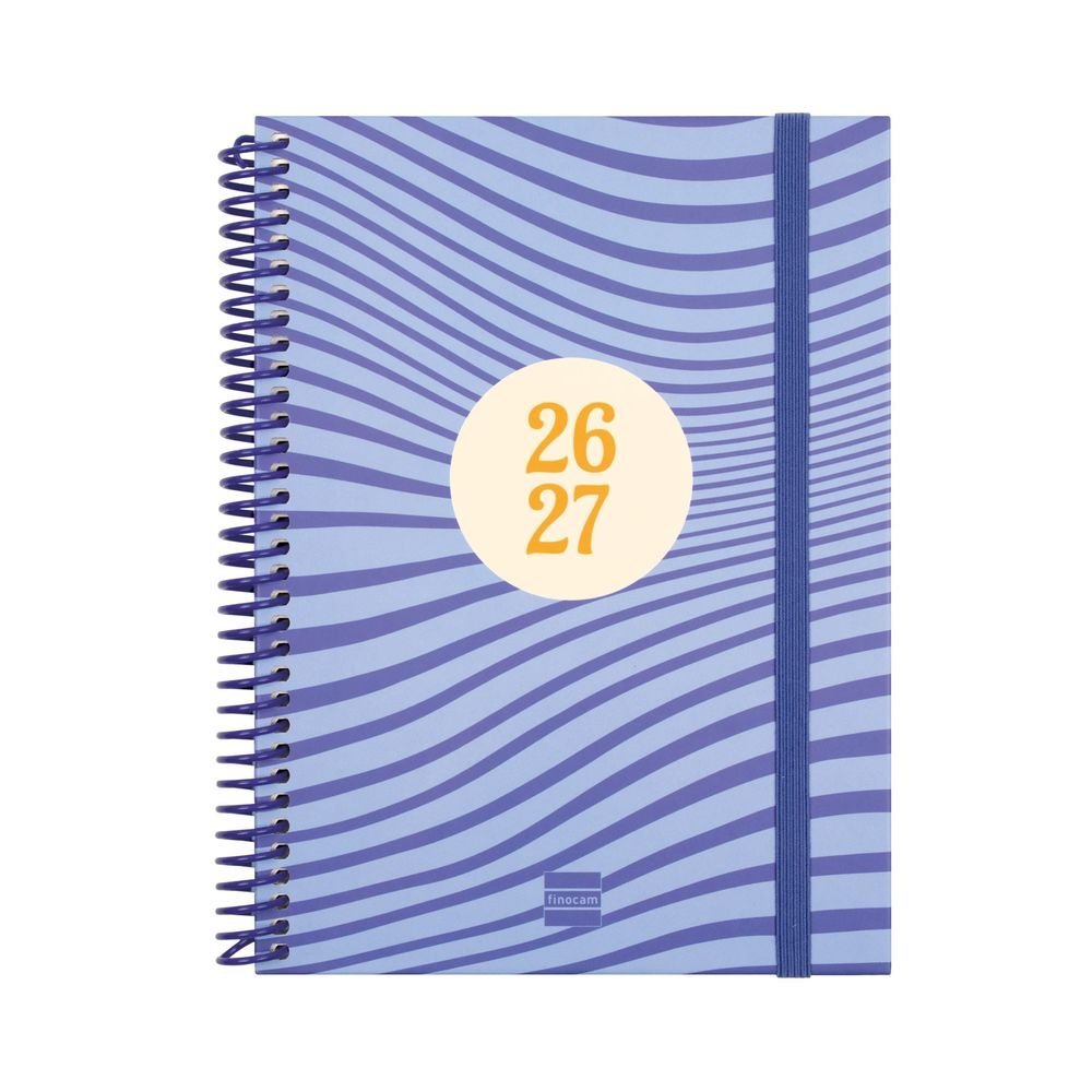 FINOCAM AGENDA ESCOLAR DIVA CUARTO SEMANA VISTA HZTAL 26-27 OLAS AGENDA ESPIRAL CURSO