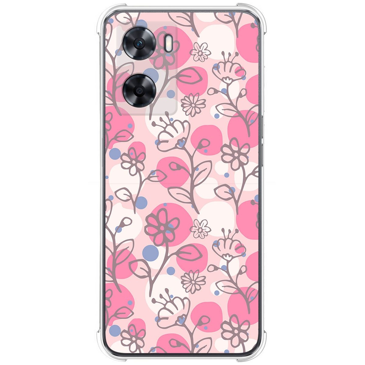Funda Silicona Antigolpes para Oppo A57s diseño Flores 07 Dibujos