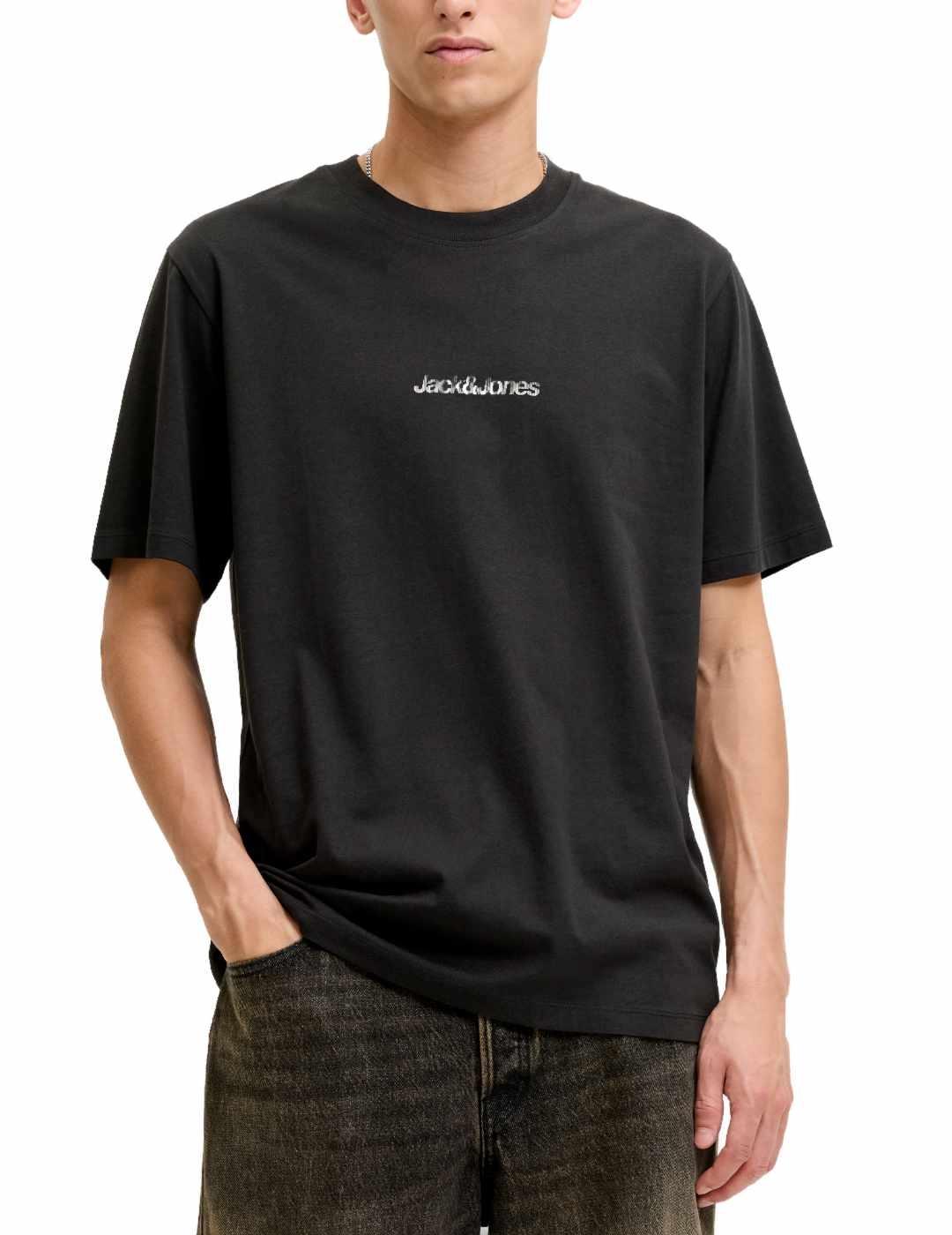 Camiseta Jack&Jones Coecho negro manga corta para hombre