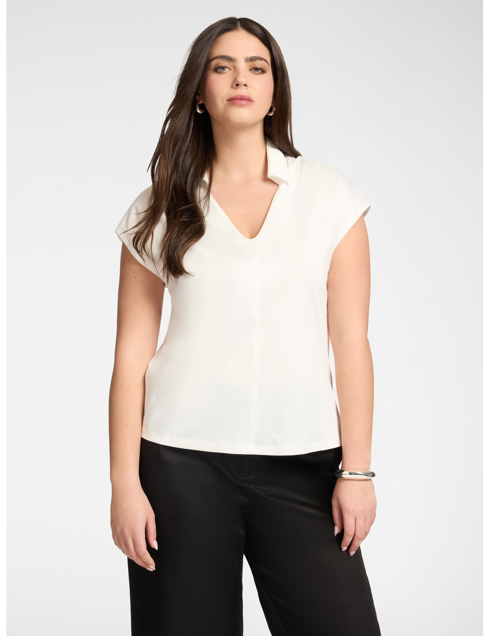 Elena Mirò - Camiseta con cuello