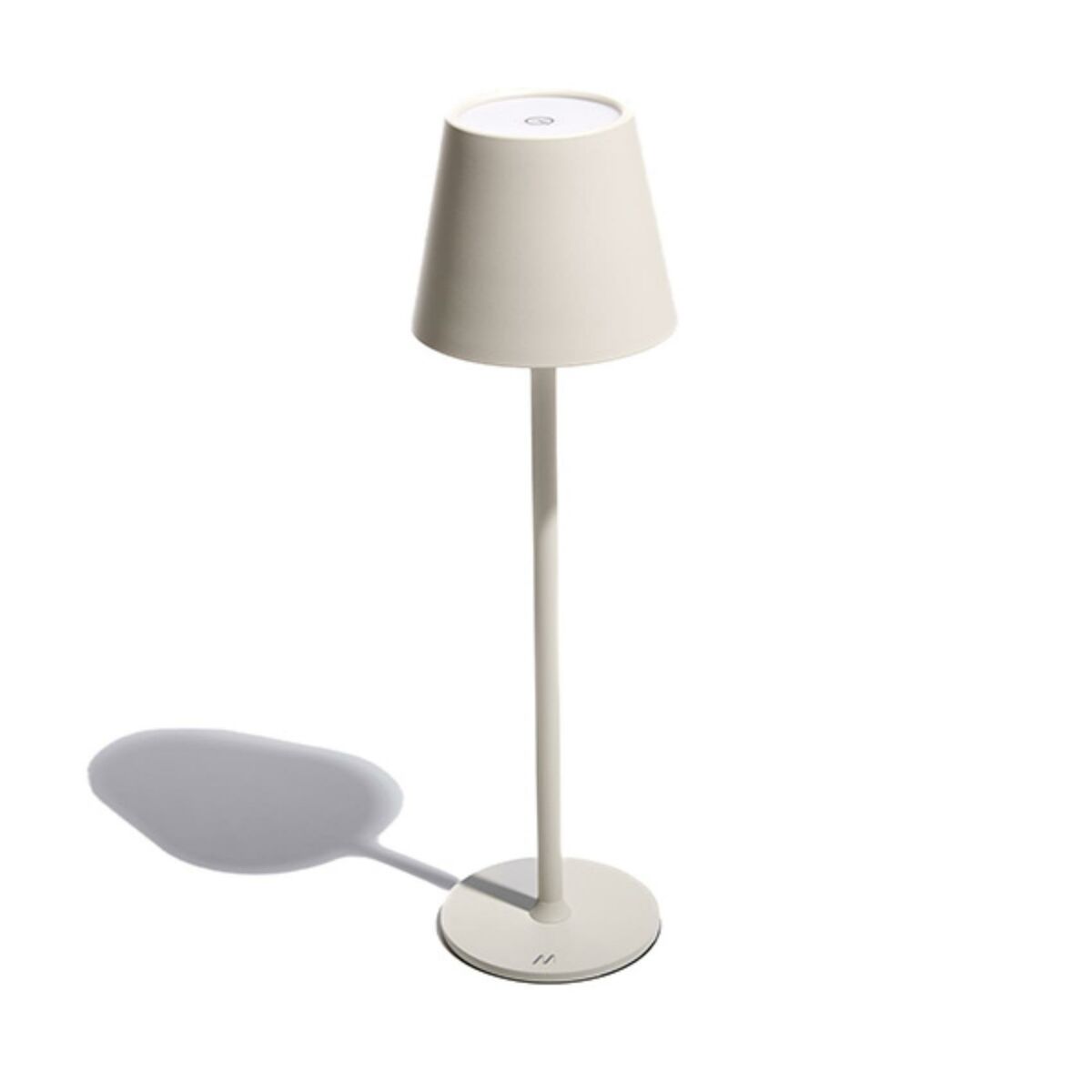 Muitomas, Lámpara de mesa con control táctil e intensidad de la luz ajustable, lámpara de diseño para mesita de noche o escritorio, carga cable USB-C, batería de 1800 mAh, color blanco