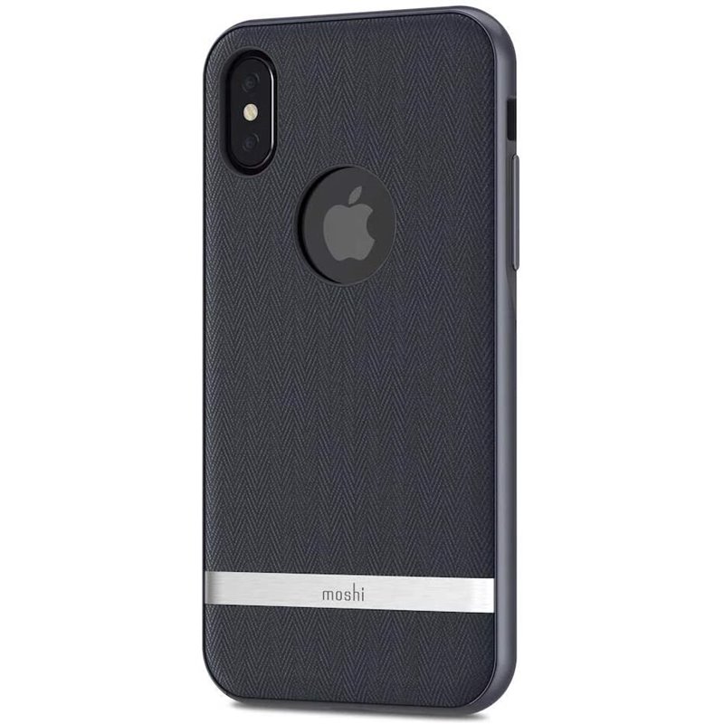 Vesta para iPhone XS / X - Funda textil - Azul Bahama