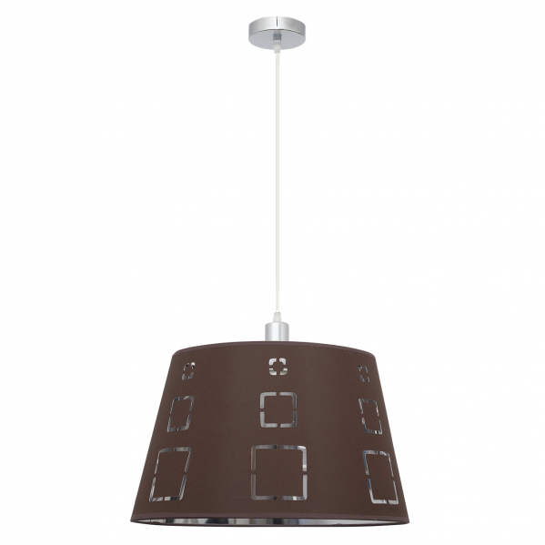 Lampara Colgante Celaya 1xe27 Marron Regx40d de FABRILAMP.