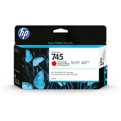 Cartucho de tinta DesignJet 745 rojo cromático de 130 ml
